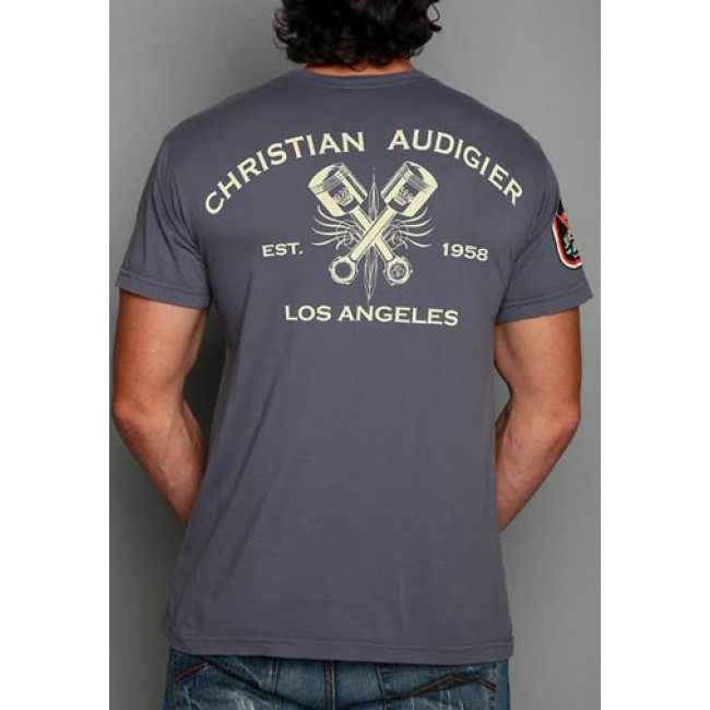 Christian Audigier Mens T Shirts Grey LKS
