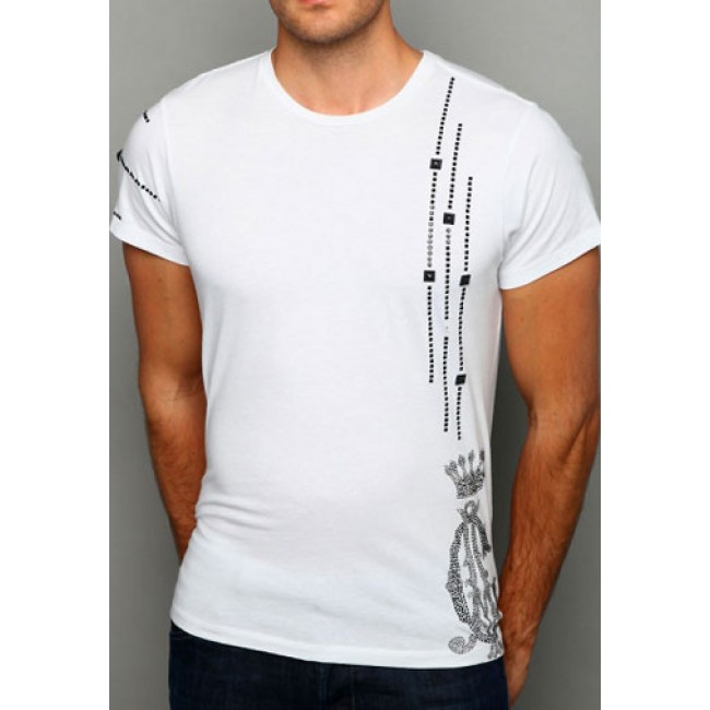 Christian Audigier Mens T Shirts White Online Sale