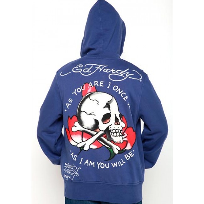 Ed Hardy Skull As You Will Be Basic Hoodies Discount