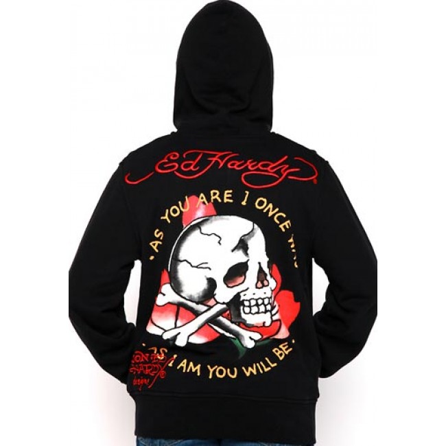 Ed Hardy Skull As You Will Be Basic Hoodies