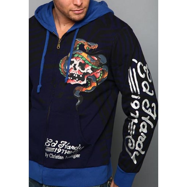 Ed Hardy Skull And Snake Specialty Hoodies