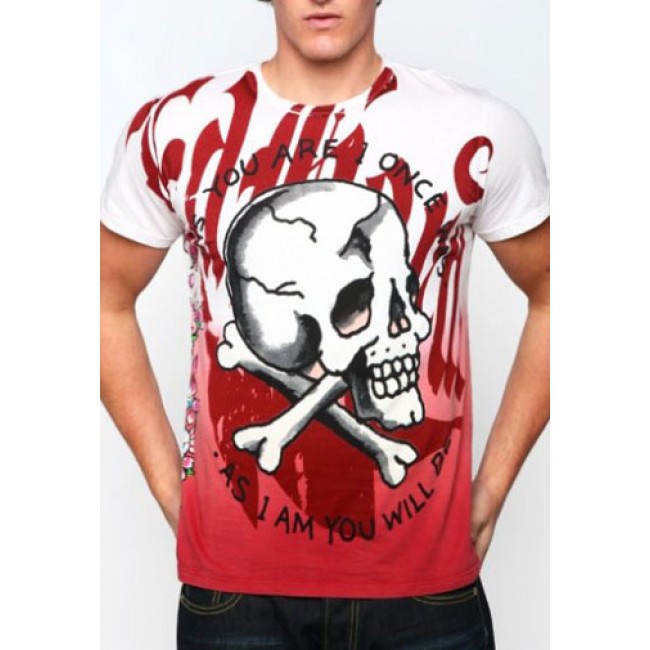 Ed Hardy Skull As You Will Be Dip Dye T Shirts