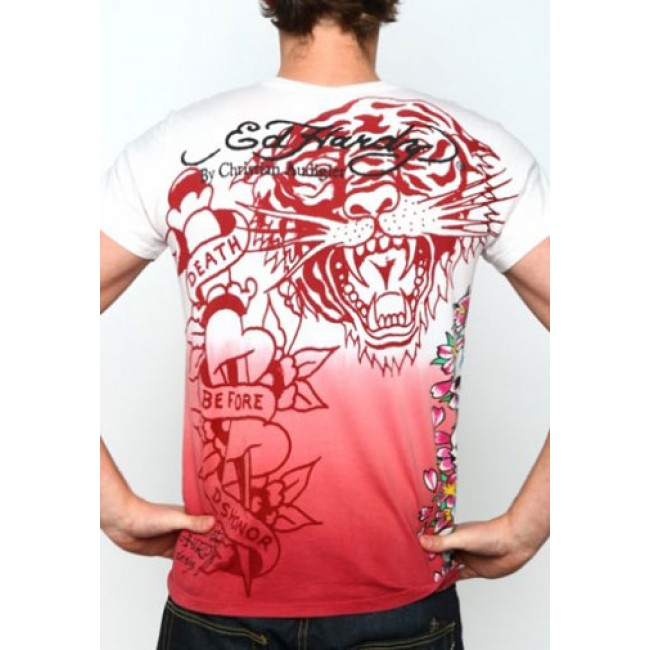 Ed Hardy Skull As You Will Be Dip Dye T Shirts