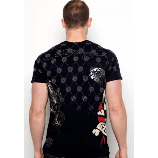 Ed Hardy Skull Glory Specialty Rhinestone T Shirts