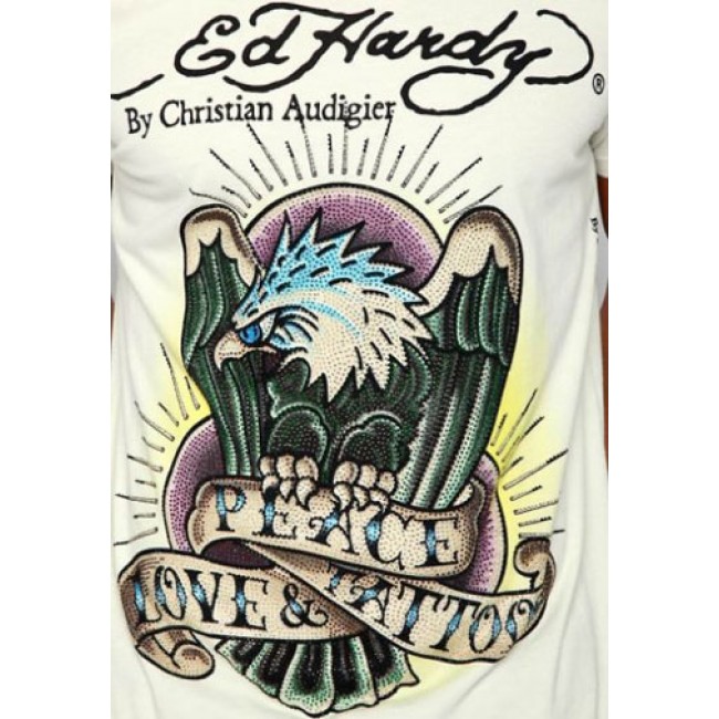 Ed Hardy PLT Eagle Platinum T Shirts