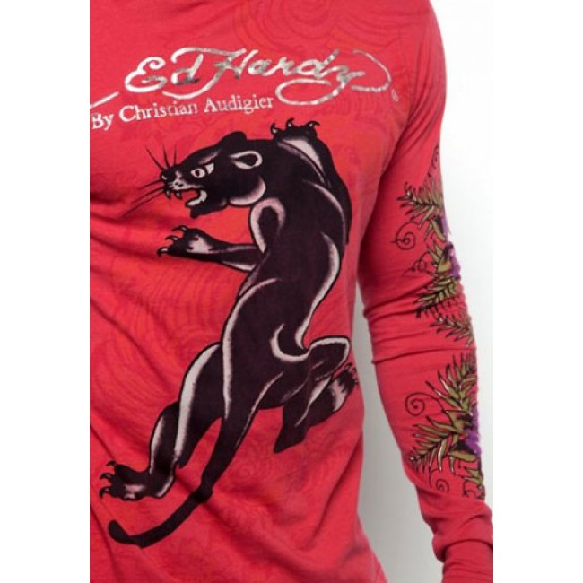 Ed Hardy Climbing Panther Specialty T Shirts
