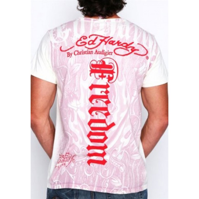 Ed Hardy Two Swords Skull All Over Specialty T Shirts