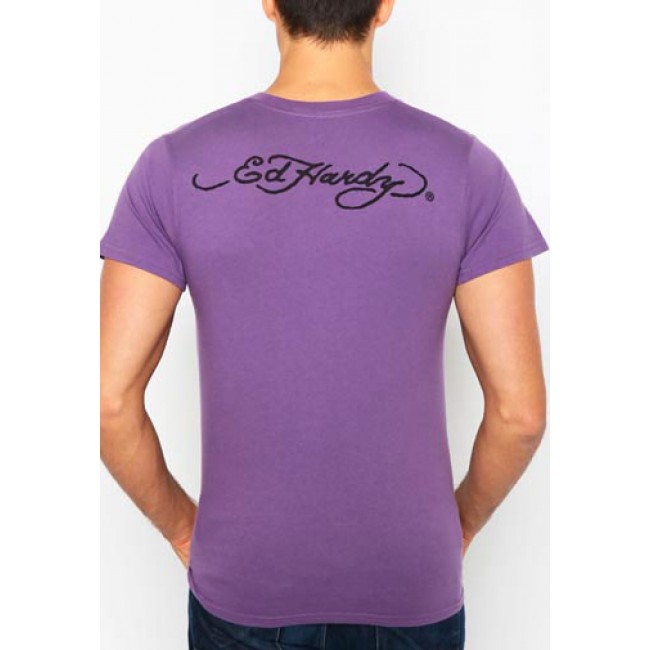 Ed Hardy Brad Core Basic Embroidered T Shirts