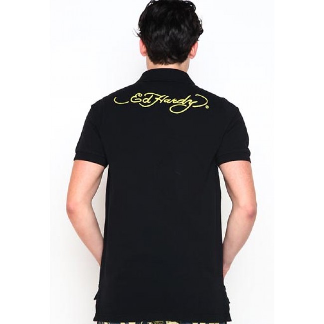 Ed Hardy Tiger Basic Embroidered Polo