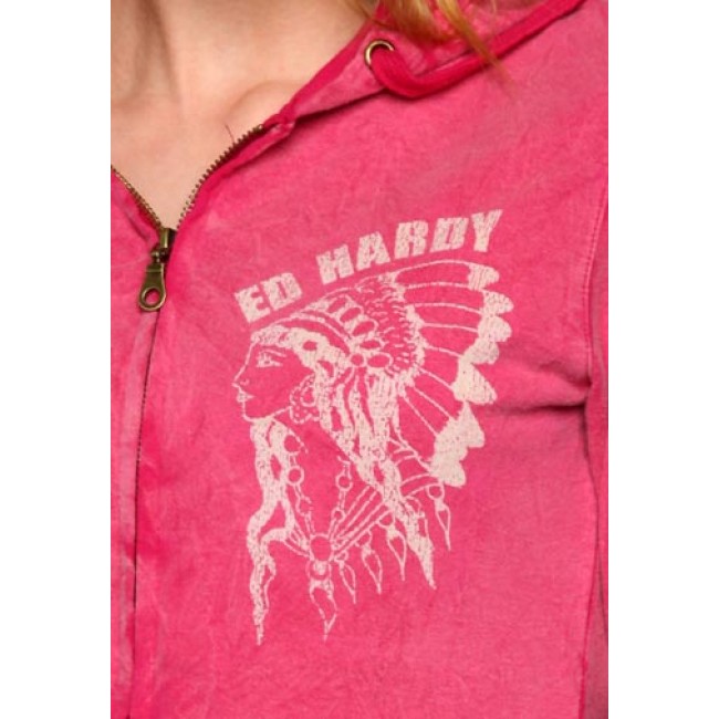 Ed Hardy Indian Zip Up Tunic Hoodies Buy